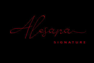 Alesana: The Signature Script for a Modern Brand Identity