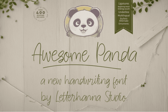 Awesome Panda: A Playful Script for Charming Designs