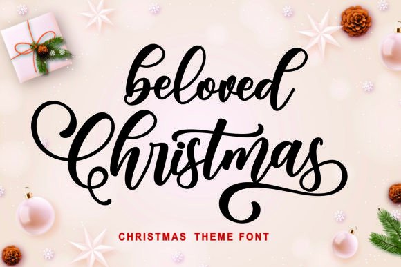 Beloved Christmas: A Stylish Script for Elegant Designs