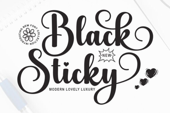 Black Sticky: A Modern Script for Timeless Appeal