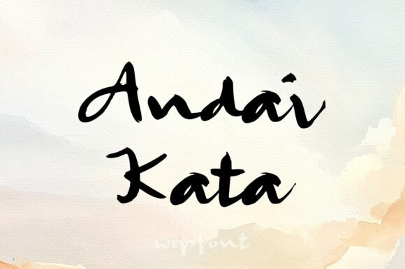Bring Soul to Your Designs with Andai Kata Font