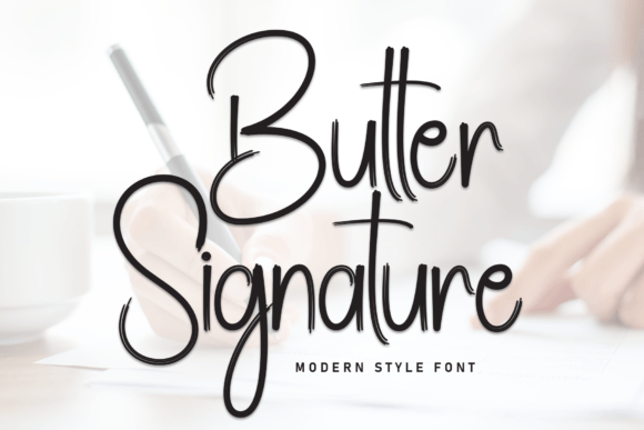 Butter Signature: An Elegant Script Font for Creative Projects