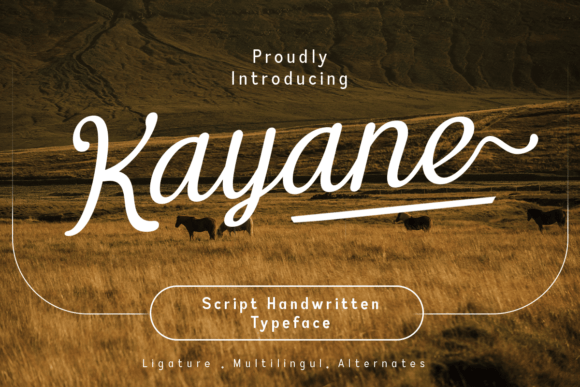 Elevate Your Brand with the Kayane Script Font