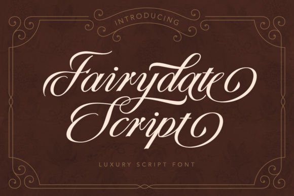 Fairydate: A Luxury Script Font for Elevated Design