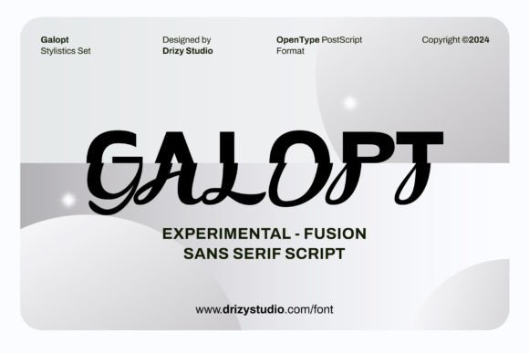 Galopt: A Visual Symphony of Script and Futurism