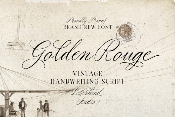 Golden Rouge: The Elegant Script Font for Timeless Design
