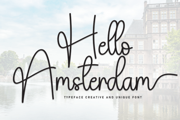 Hello Amsterdam: A Script Font for Elegant and Modern Designs