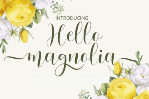 Hello Magnolia: A Script Font for Modern Elegance