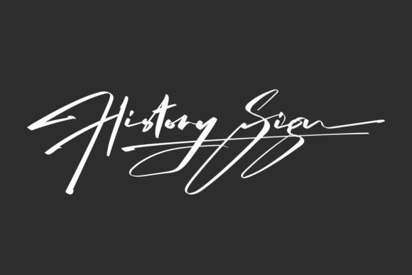 History Sign Font: A Bold Brush Script with Classic Appeal
