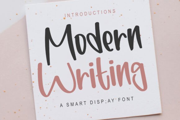 Modern Writing: A Bold Retro Script for Your Brand