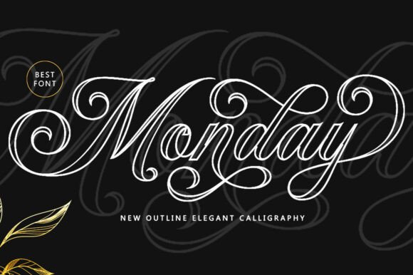 Monday Outline: The Script Font for Elegant Branding