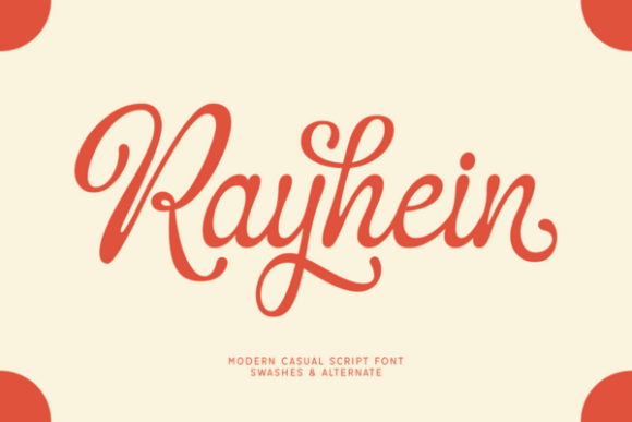 Rayhein: Bold Script for Modern Branding