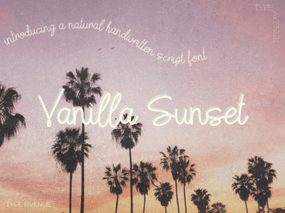 Vanilla Sunset: A Handwritten Font for Soft, Authentic Design